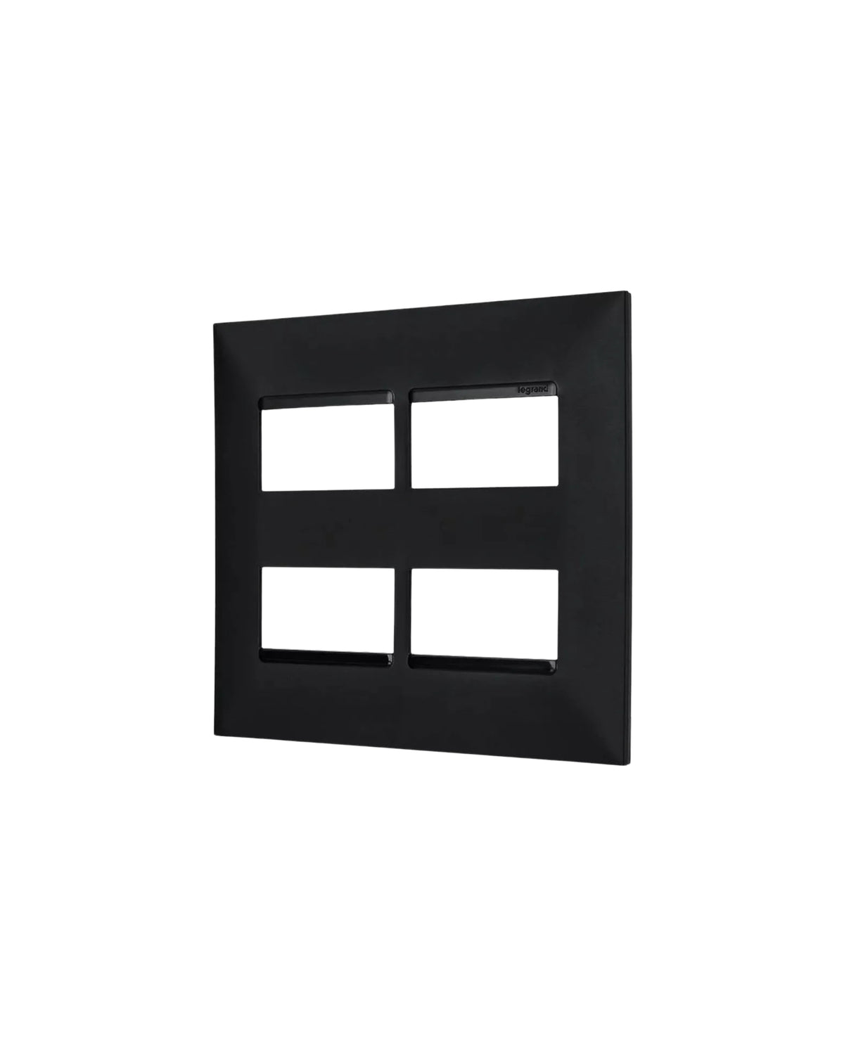 Placa 4x4 4 Postos Separados Preto Pial Plus - Legrand