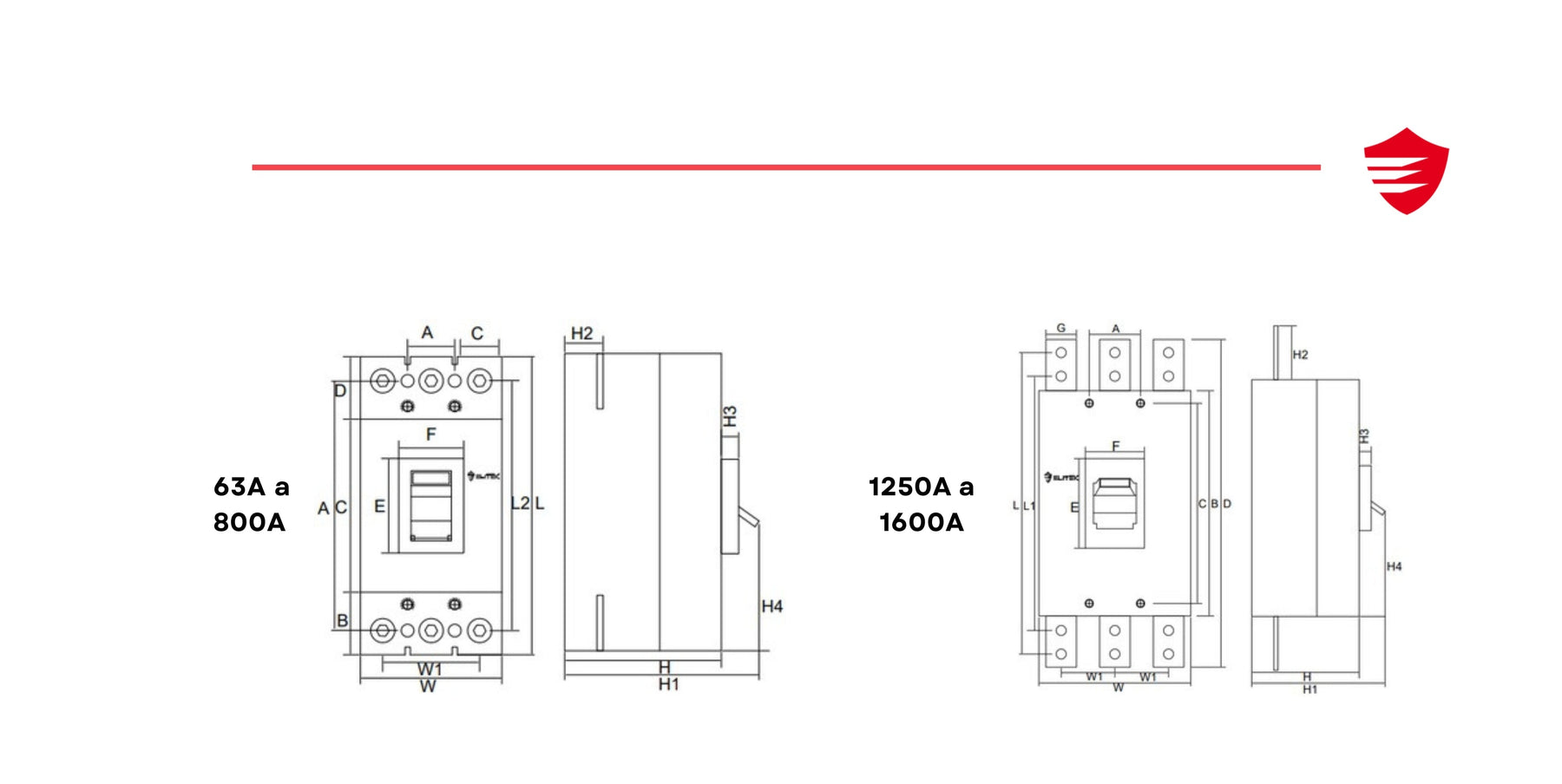 Disjuntor Caixa Moldada Linha EDCM 16A - Elitek