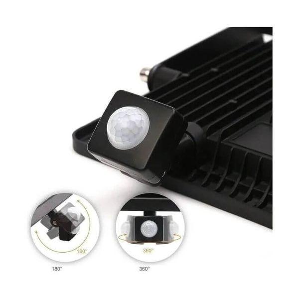 Refletor LED SMD 400w Branco-frio C/ Sensor de Presença