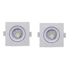 Spot Led 3w Direcionável Embutir Quadrado Teto Sanca BF/BQ