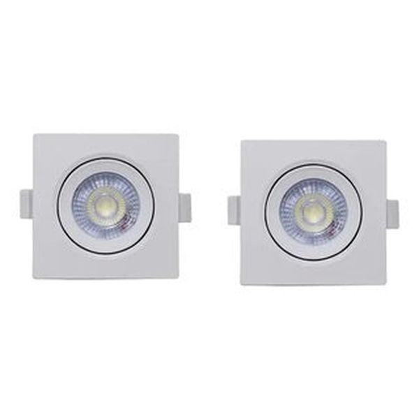 Spot Led 3w Direcionável Embutir Quadrado Teto Sanca BF/BQ