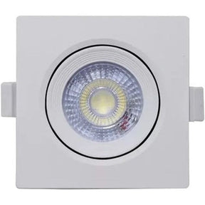 Spot led 7w Embutir Quadrado Branco frio Casa Decora cação Iluminação