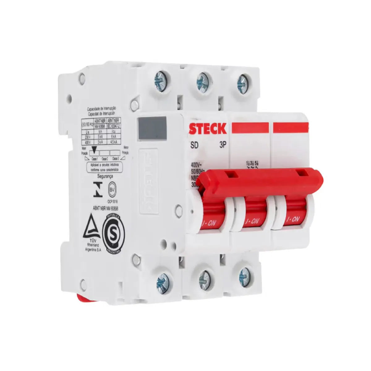 Disjuntor Din 3P Tripolar 32A - Steck